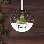 Personalised Children's Christmas Bauble – Christmas Tree with Name
