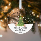 Personalised From the Bump Christmas Bauble – Gift for Grandparents-to-Be