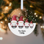 Personalised Gonk Family Christmas Bauble – Family Name