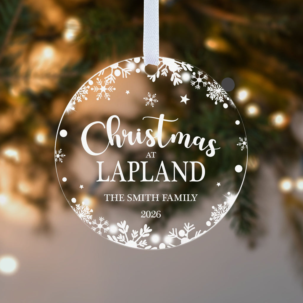 Personalised Family Christmas Bauble – Christmas at Your Favourite Place