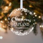 Personalised Family Christmas Bauble – Christmas at Your Favourite Place