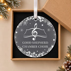 Personalised Choir or Orchestra Christmas Bauble – Music Group Gift – in the optional gift box