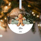 Personalised Gingerbread Christmas Bauble – Boy or Girl with Name